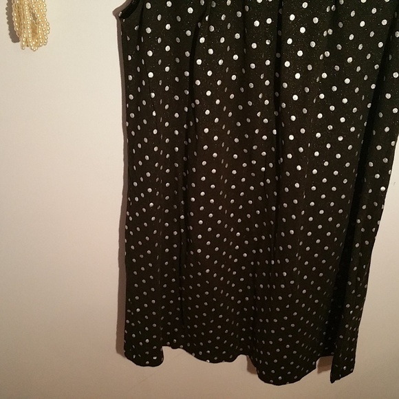Childrens Place Size 14 Black Polka Dot Dress - Picture 6 of 12